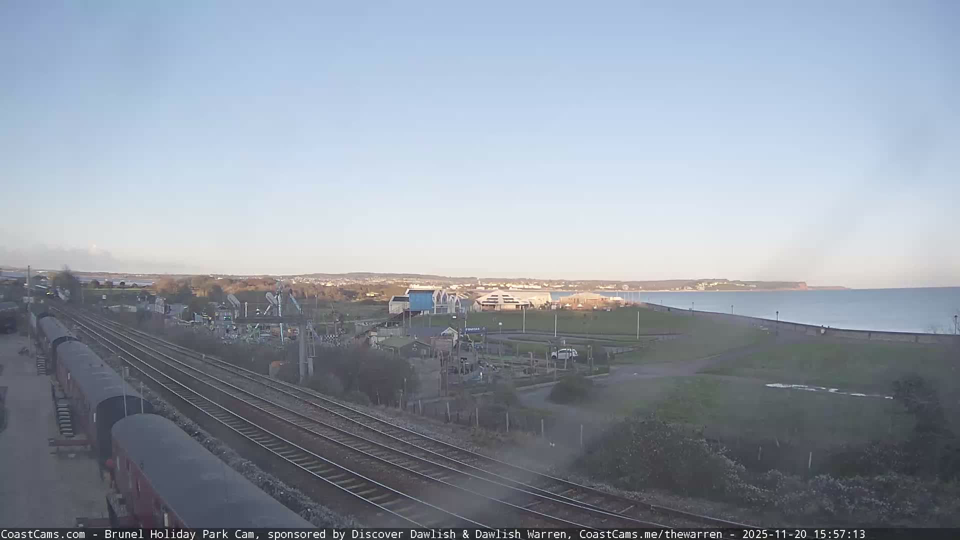 Dawlish Warren Coast & Railway & Amusement Park Live Cam - Teignbridge, Devon, South West, England, United Kingdom