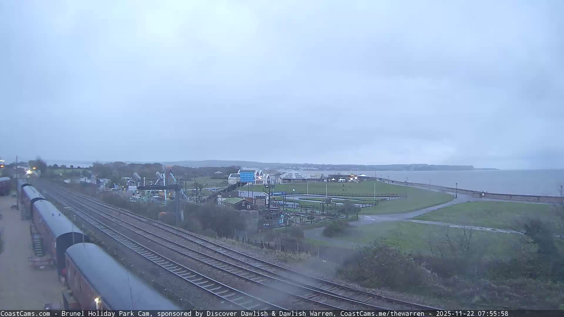 Dawlish Warren Coast & Railway & Amusement Park Live Cam - Teignbridge, Devon, South West, England, United Kingdom