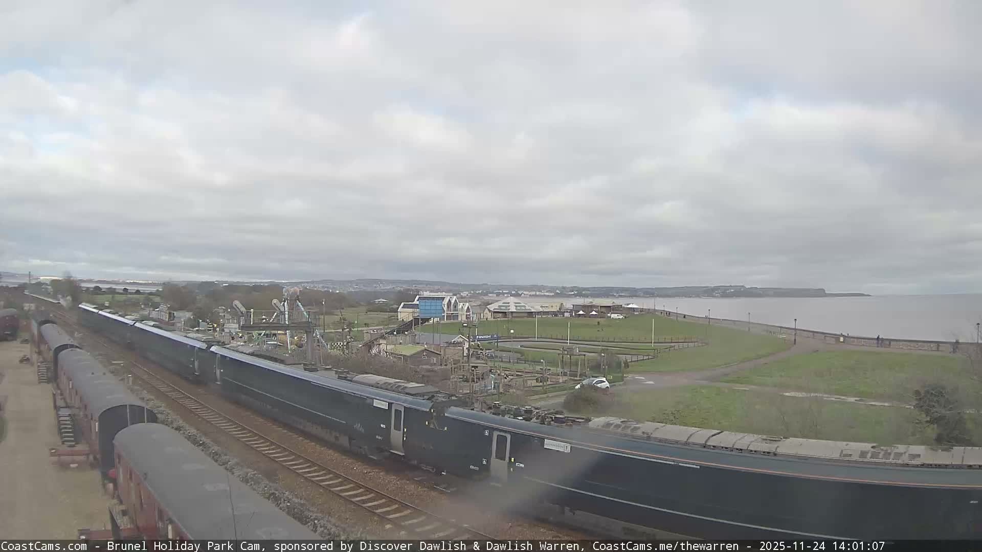 Dawlish Warren Coast & Railway & Amusement Park Live Cam - Teignbridge, Devon, South West, England, United Kingdom