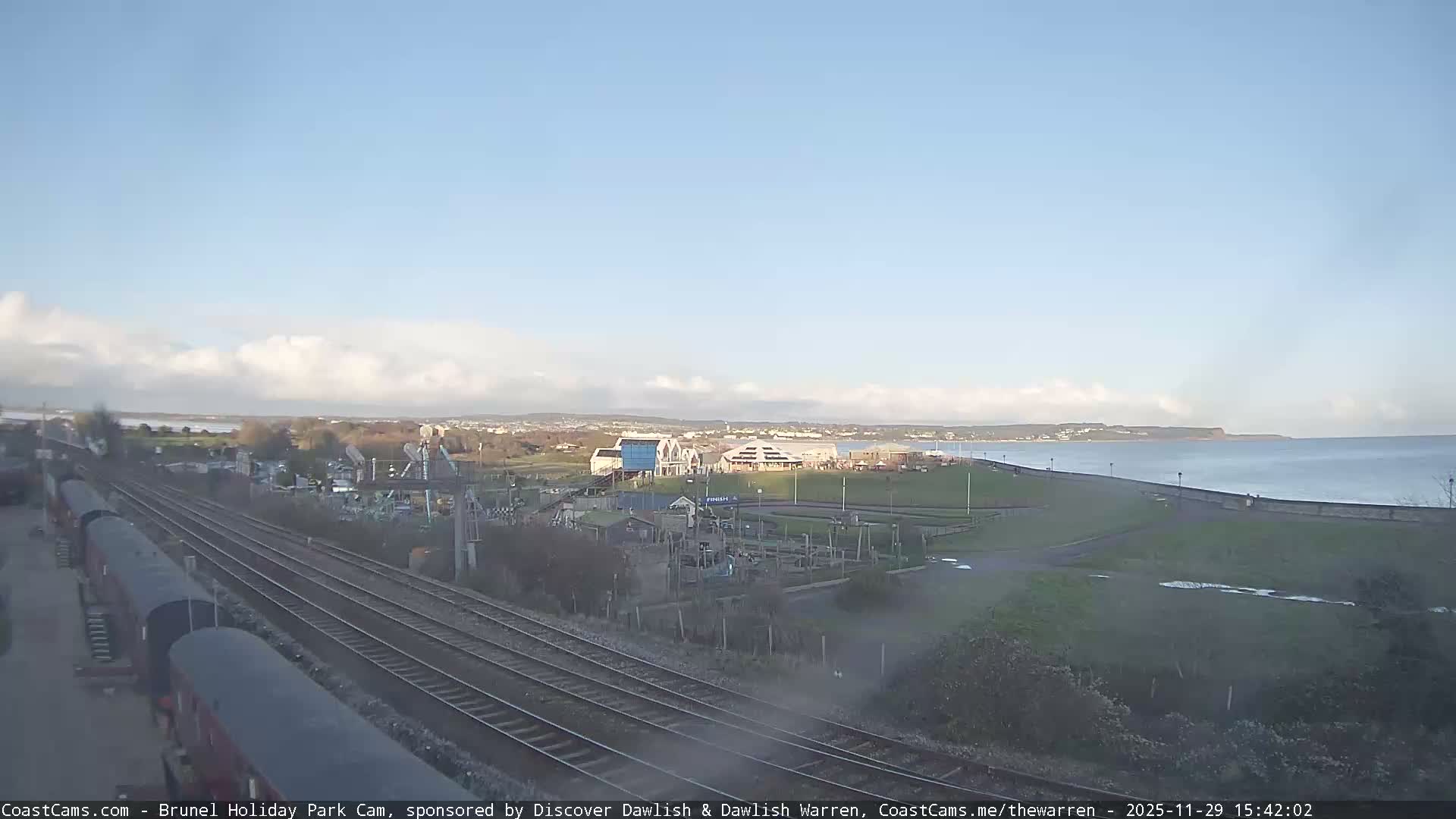 Dawlish Warren Coast & Railway & Amusement Park Live Cam - Teignbridge, Devon, South West, England, United Kingdom
