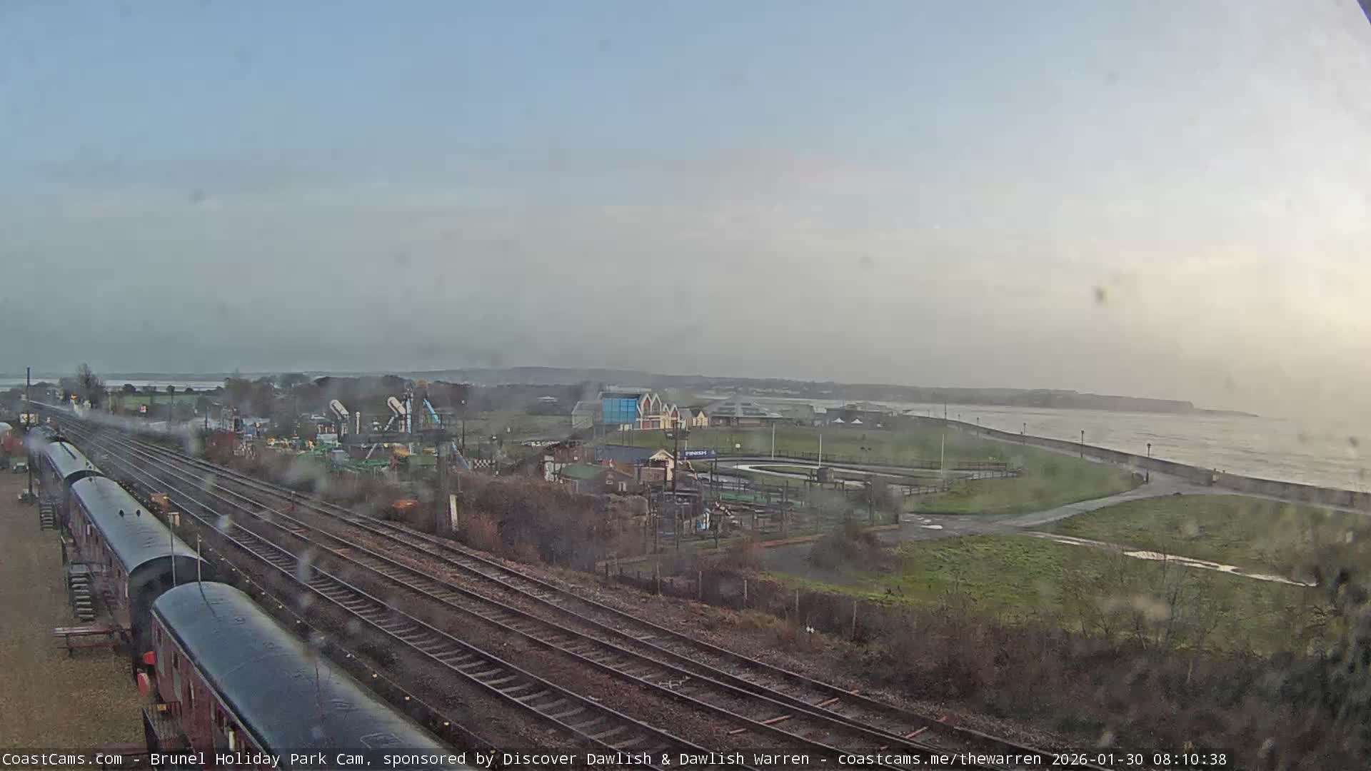 Dawlish Warren Coast & Railway & Amusement Park Live Cam - Teignbridge, Devon, South West, England, United Kingdom