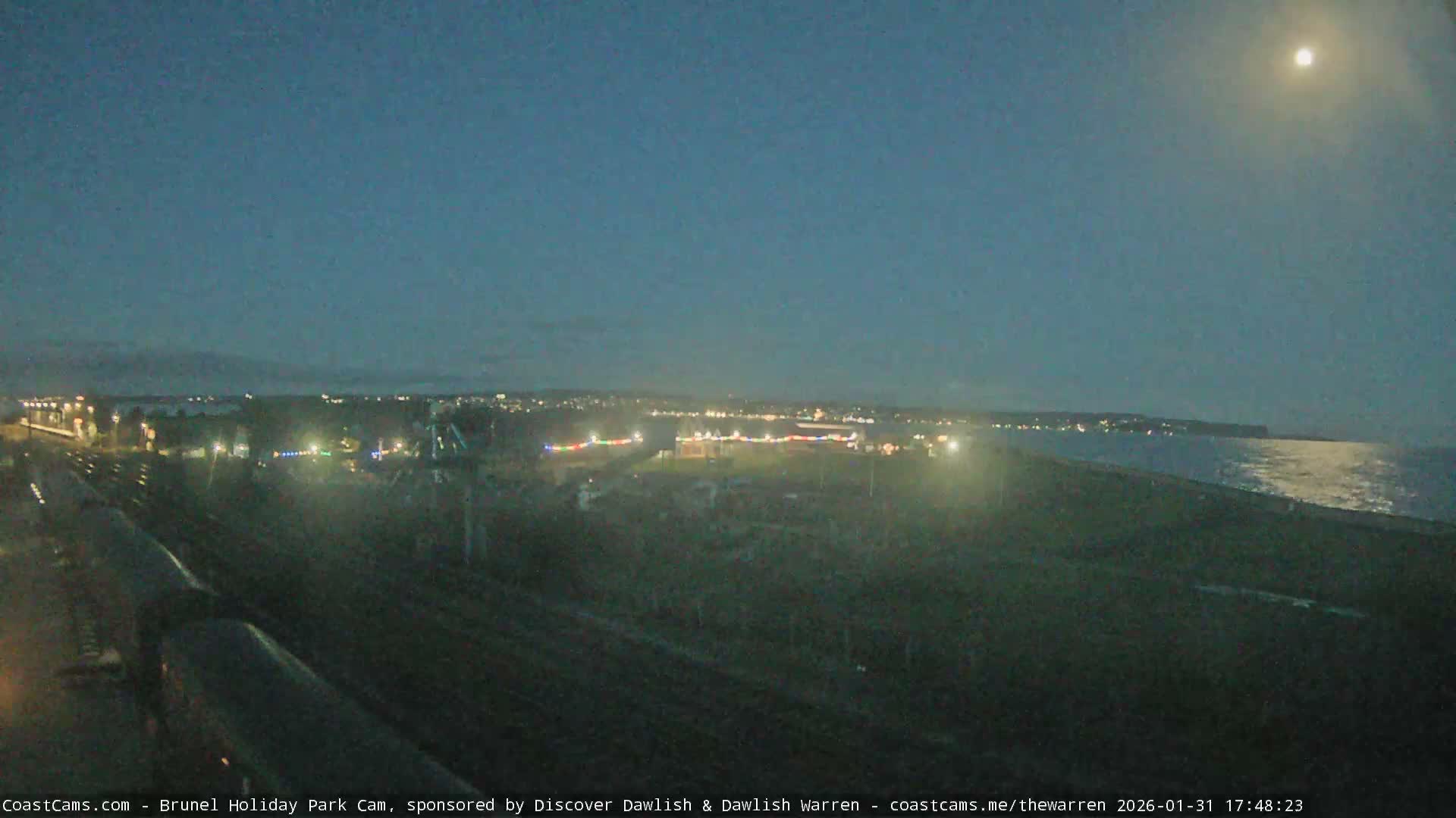 Dawlish Warren Coast & Railway & Amusement Park Live Cam - Teignbridge, Devon, South West, England, United Kingdom