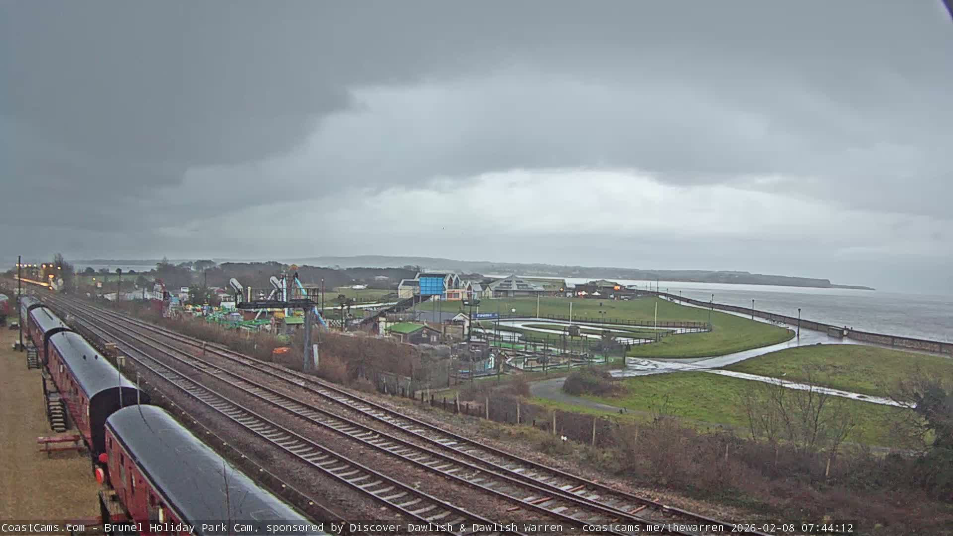 Dawlish Warren Coast & Railway & Amusement Park Live Cam - Teignbridge, Devon, South West, England, United Kingdom