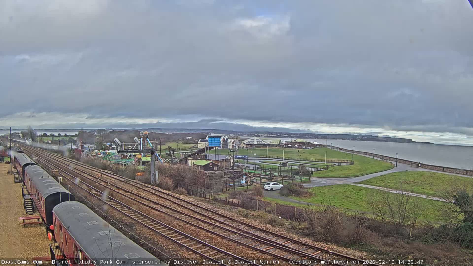 Dawlish Warren Coast & Railway & Amusement Park Live Cam - Teignbridge, Devon, South West, England, United Kingdom