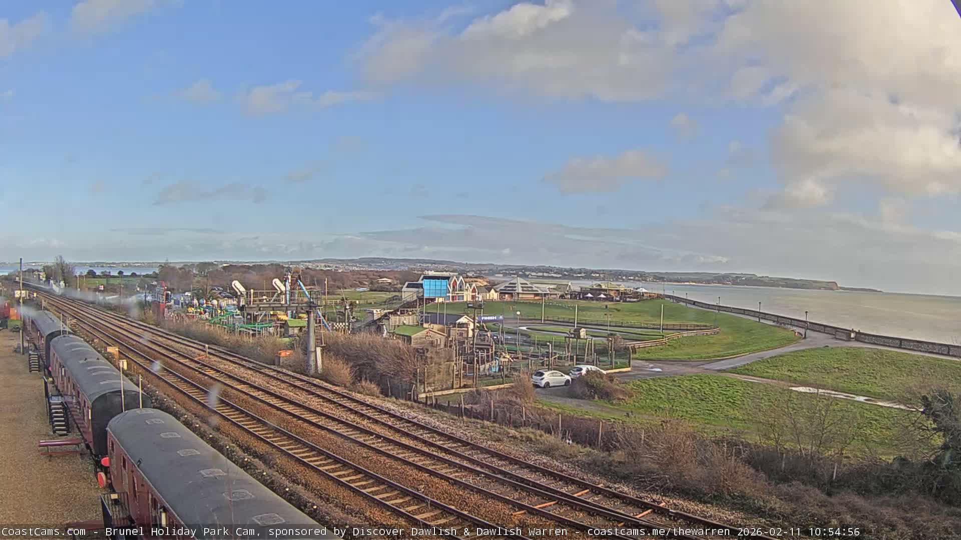 Dawlish Warren Coast & Railway & Amusement Park Live Cam - Teignbridge, Devon, South West, England, United Kingdom