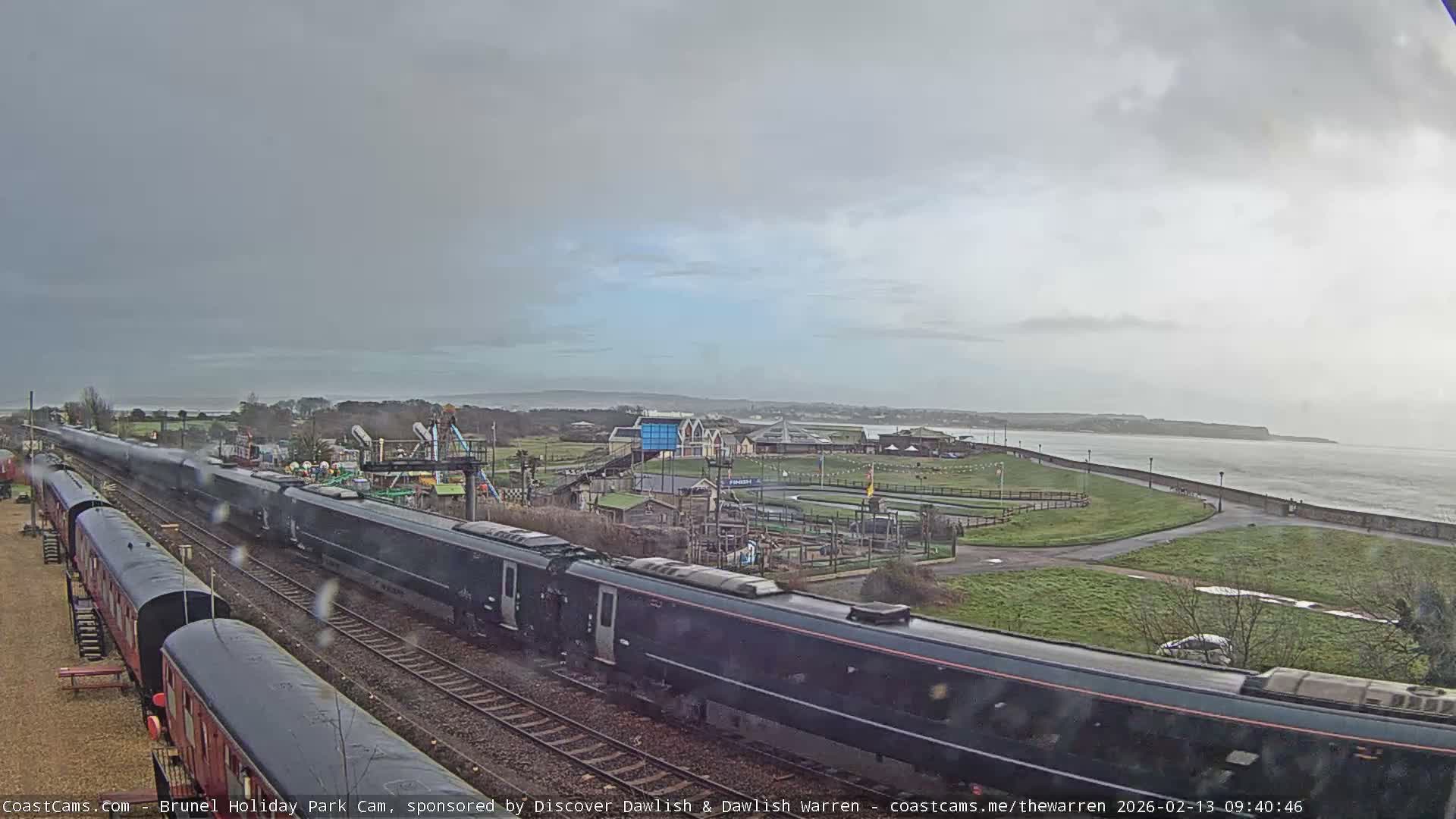 Dawlish Warren Coast & Railway & Amusement Park Live Cam - Teignbridge, Devon, South West, England, United Kingdom