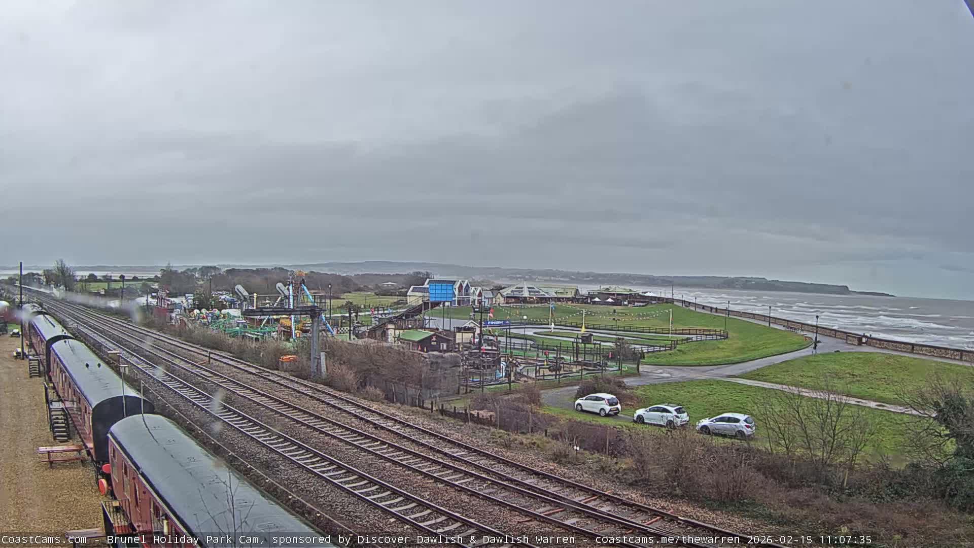 Dawlish Warren Coast & Railway & Amusement Park Live Cam - Teignbridge, Devon, South West, England, United Kingdom