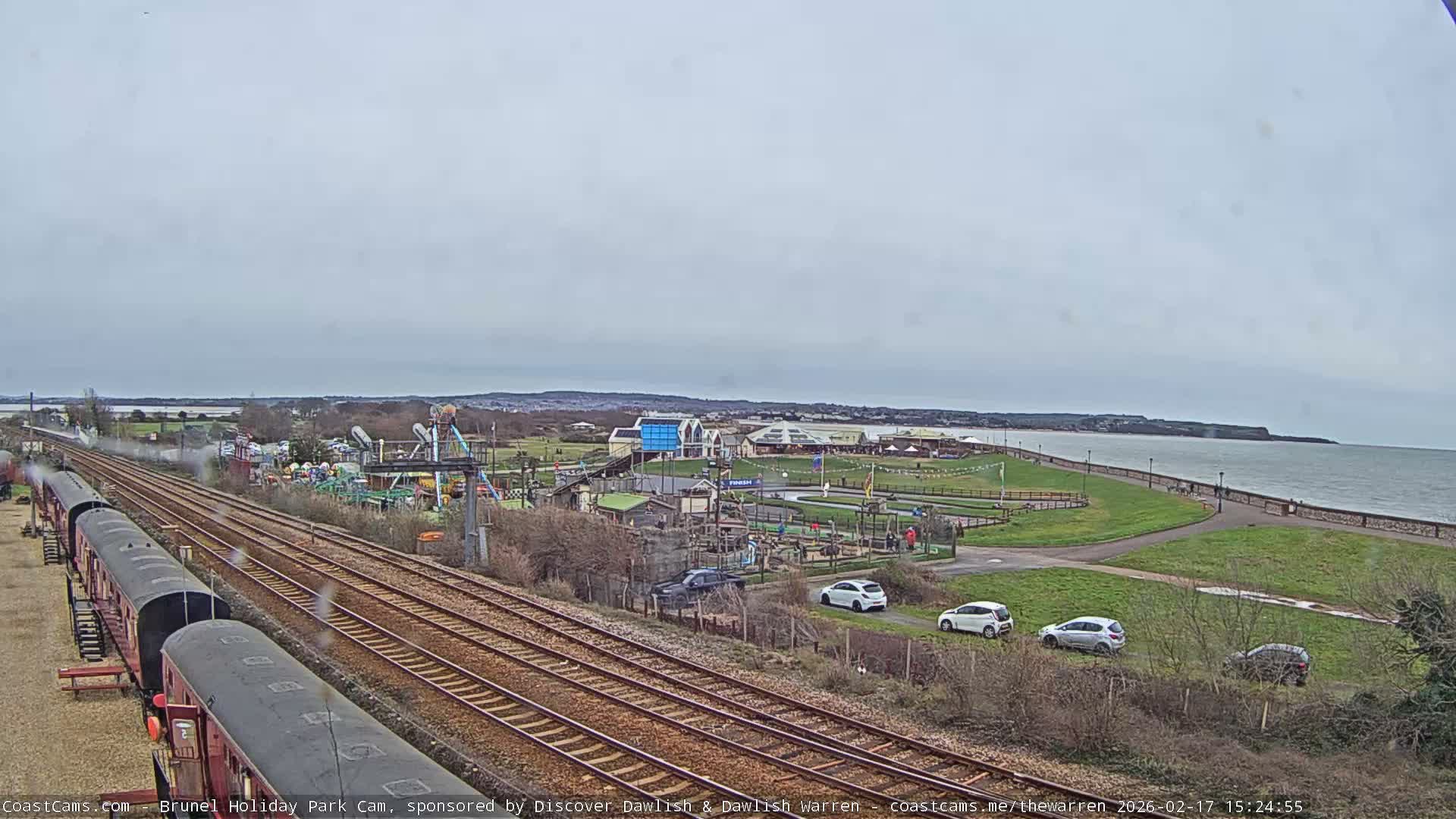 Dawlish Warren Coast & Railway & Amusement Park Live Cam - Teignbridge, Devon, South West, England, United Kingdom