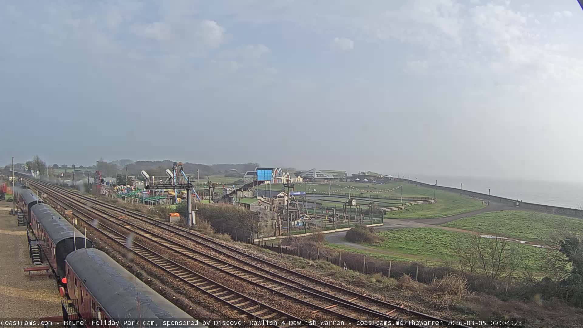 Dawlish Warren Coast & Railway & Amusement Park Live Cam - Teignbridge, Devon, South West, England, United Kingdom