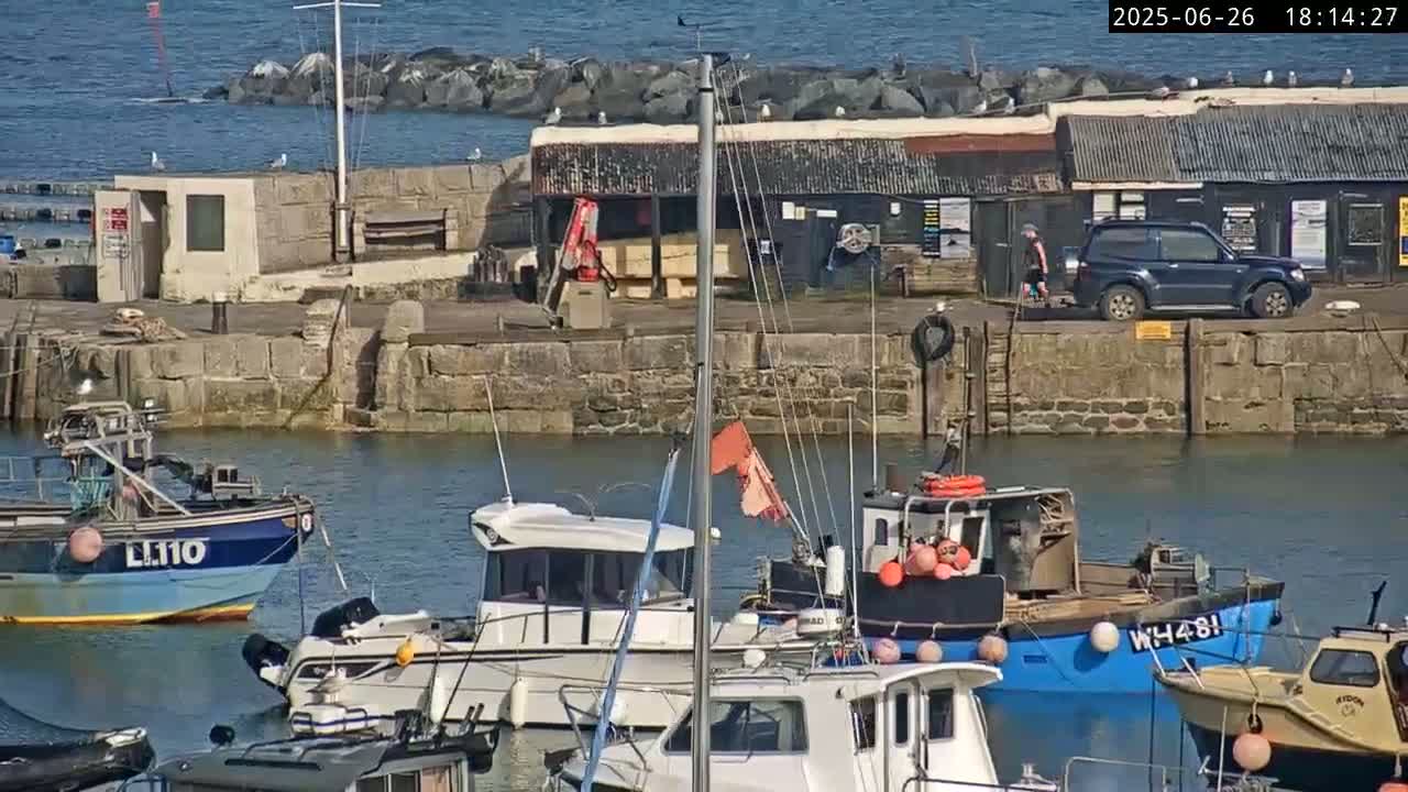 Lyme Regis Harbour Live Cam - Lyme Regis, Dorset, South West, England, United Kingdom