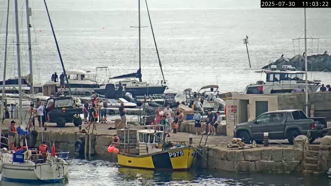Lyme Regis Harbour Live Cam - Lyme Regis, Dorset, South West, England, United Kingdom