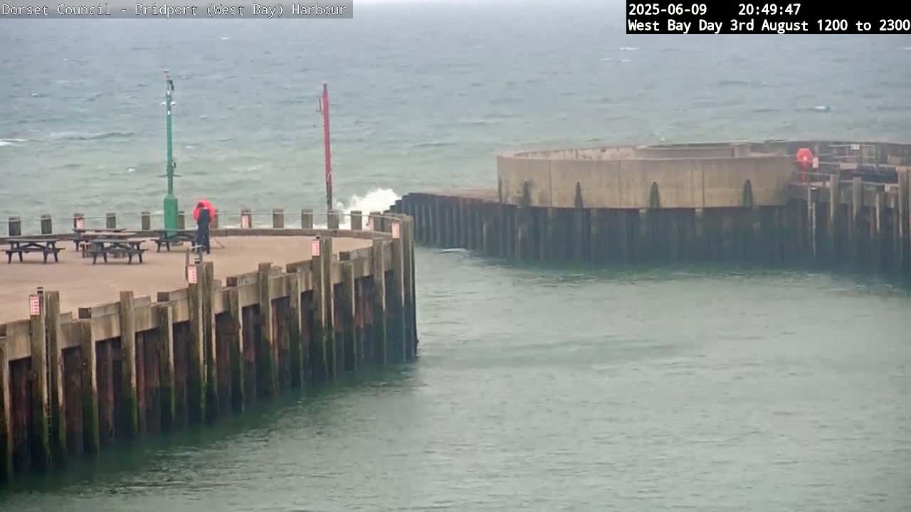 Bridport Harbour (West Bay) PTZ Live Cam - Bridport, Dorset, South West, England, United Kingdom