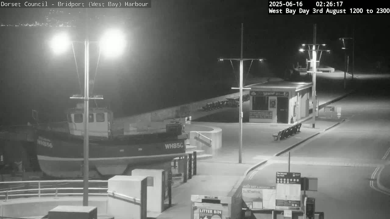 Bridport Harbour (West Bay) PTZ Live Cam - Bridport, Dorset, South West, England, United Kingdom