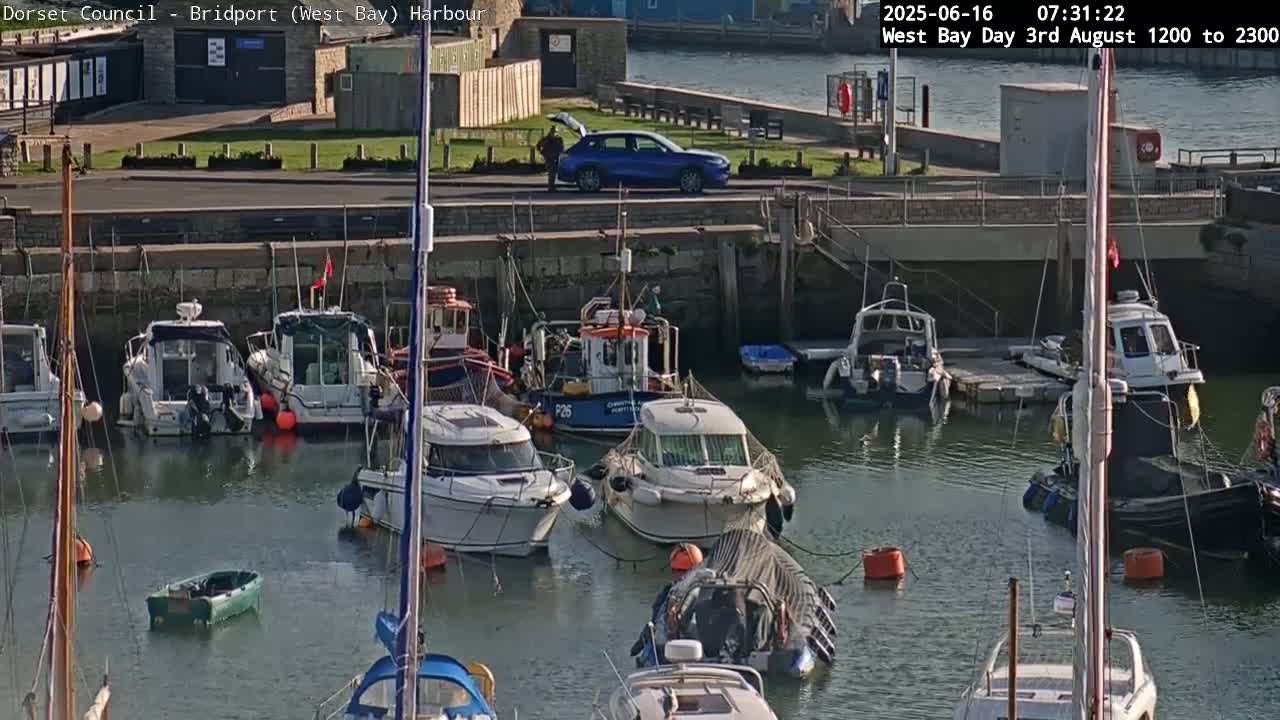 Bridport Harbour (West Bay) PTZ Live Cam - Bridport, Dorset, South West, England, United Kingdom