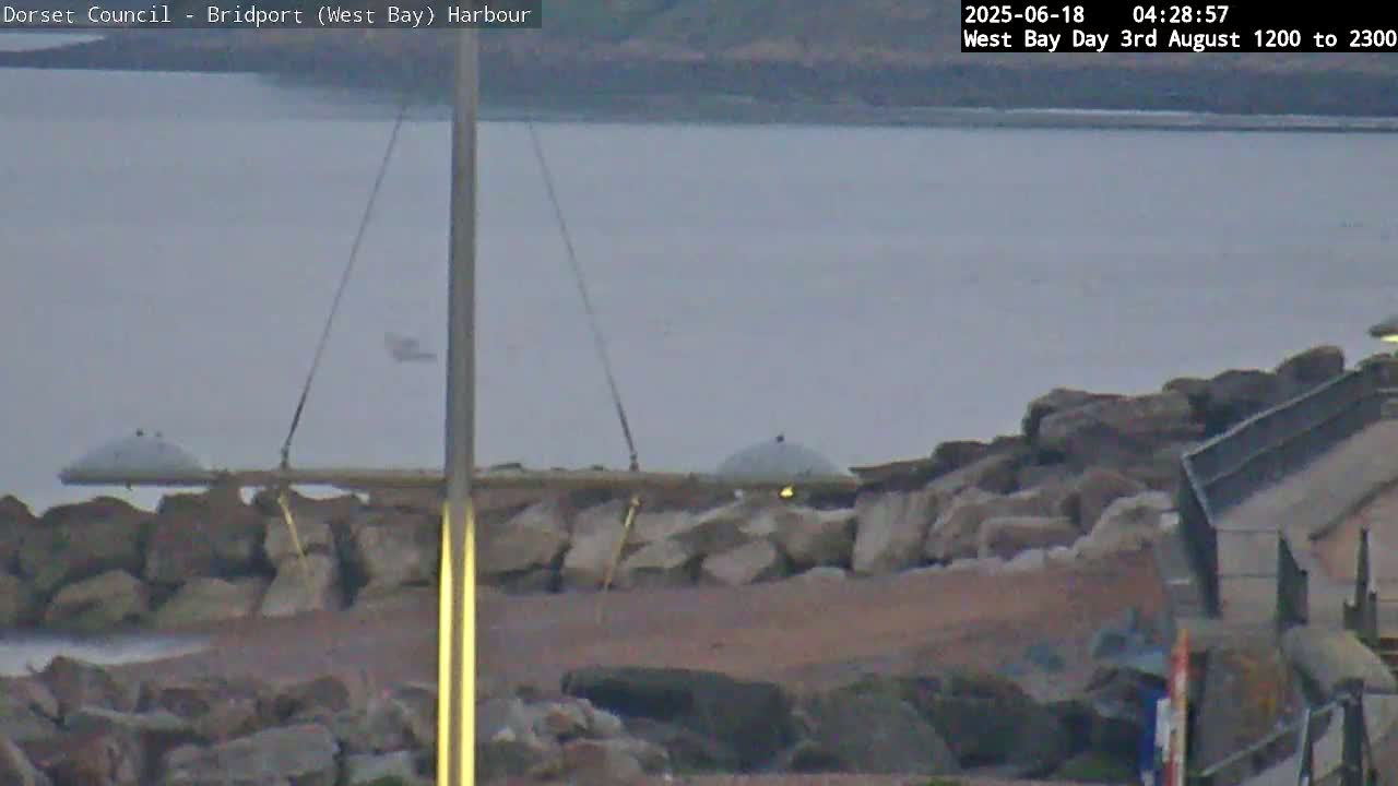 Bridport Harbour (West Bay) PTZ Live Cam - Bridport, Dorset, South West, England, United Kingdom