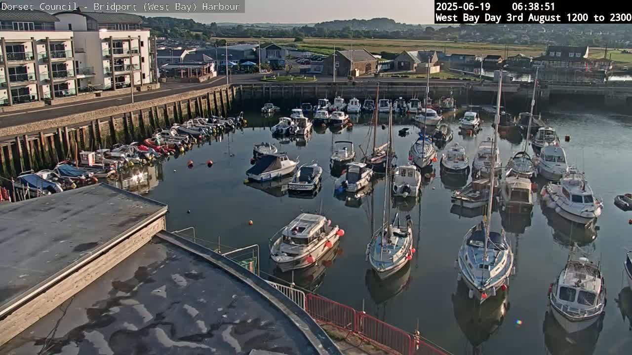Bridport Harbour (West Bay) PTZ Live Cam - Bridport, Dorset, South West, England, United Kingdom
