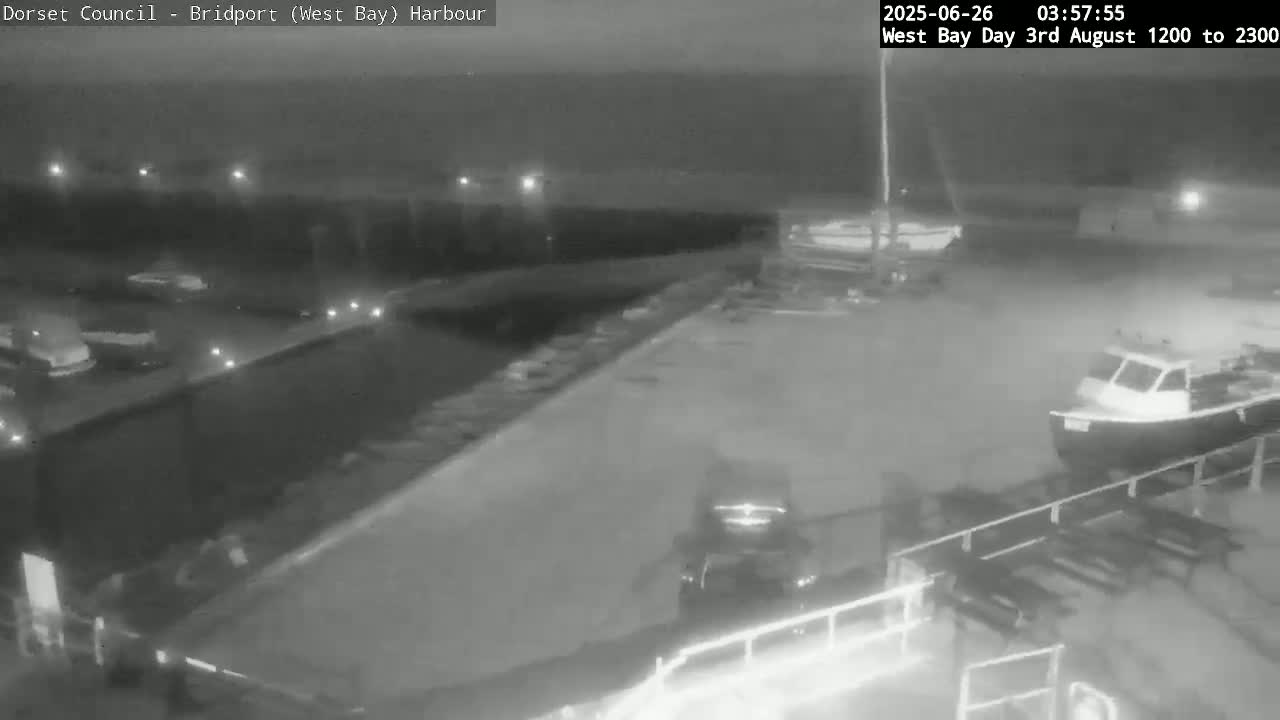 Bridport Harbour (West Bay) PTZ Live Cam - Bridport, Dorset, South West, England, United Kingdom
