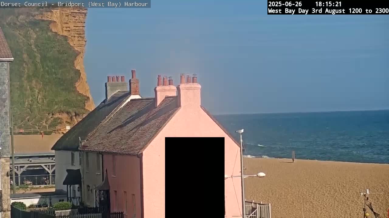 Bridport Harbour (West Bay) PTZ Live Cam - Bridport, Dorset, South West, England, United Kingdom