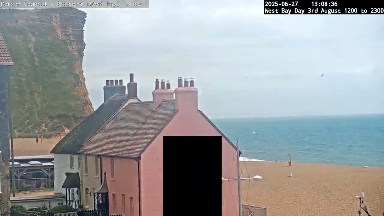 Bridport Harbour (West Bay) PTZ Live Cam - Bridport, Dorset, South West, England, United Kingdom