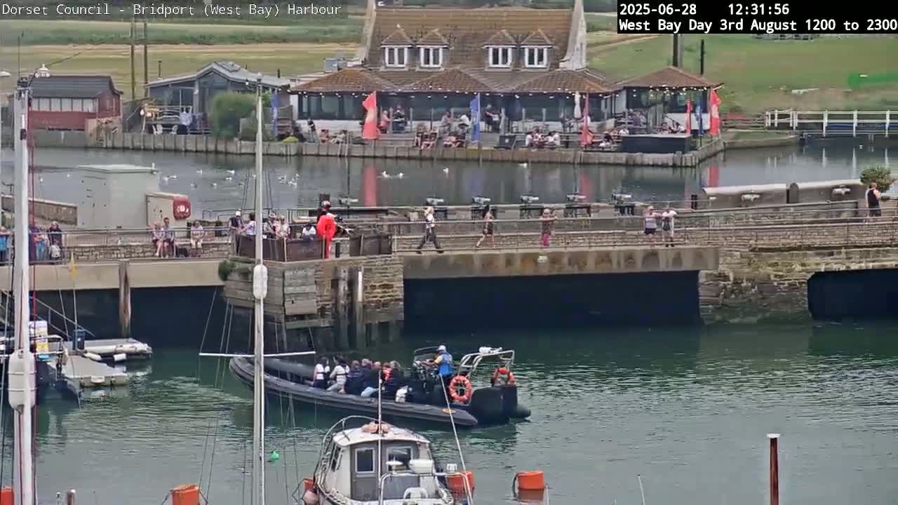Bridport Harbour (West Bay) PTZ Live Cam - Bridport, Dorset, South West, England, United Kingdom
