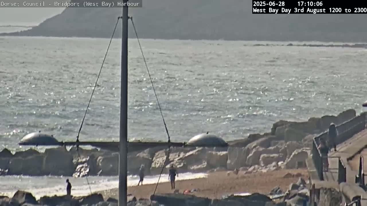 Bridport Harbour (West Bay) PTZ Live Cam - Bridport, Dorset, South West, England, United Kingdom