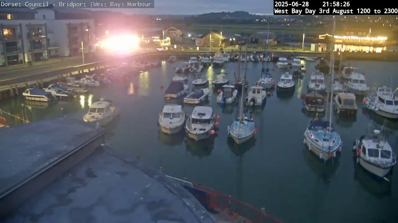 Bridport Harbour (West Bay) PTZ Live Cam - Bridport, Dorset, South West, England, United Kingdom