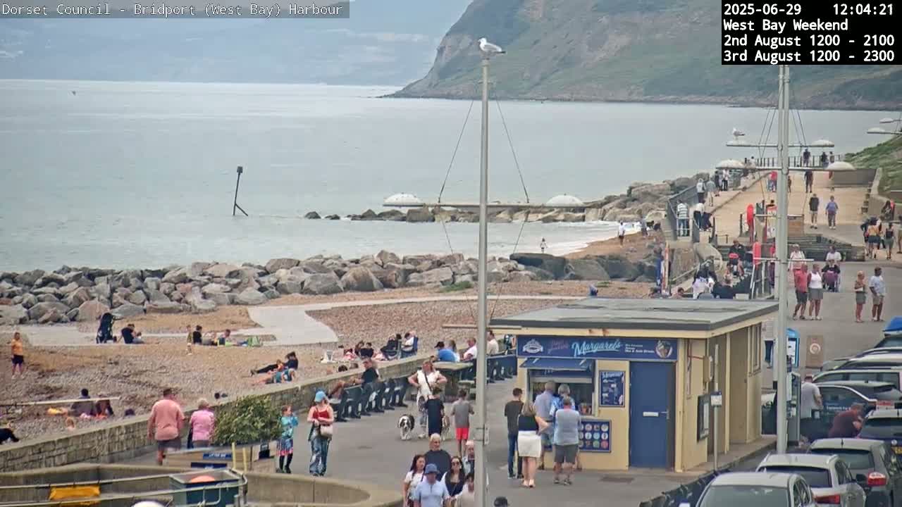 Bridport Harbour (West Bay) PTZ Live Cam - Bridport, Dorset, South West, England, United Kingdom