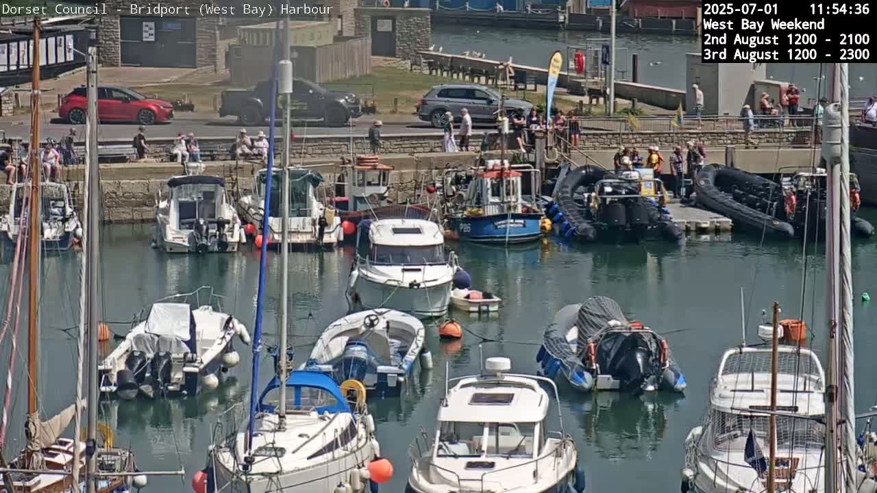 Bridport Harbour (West Bay) PTZ Live Cam - Bridport, Dorset, South West, England, United Kingdom