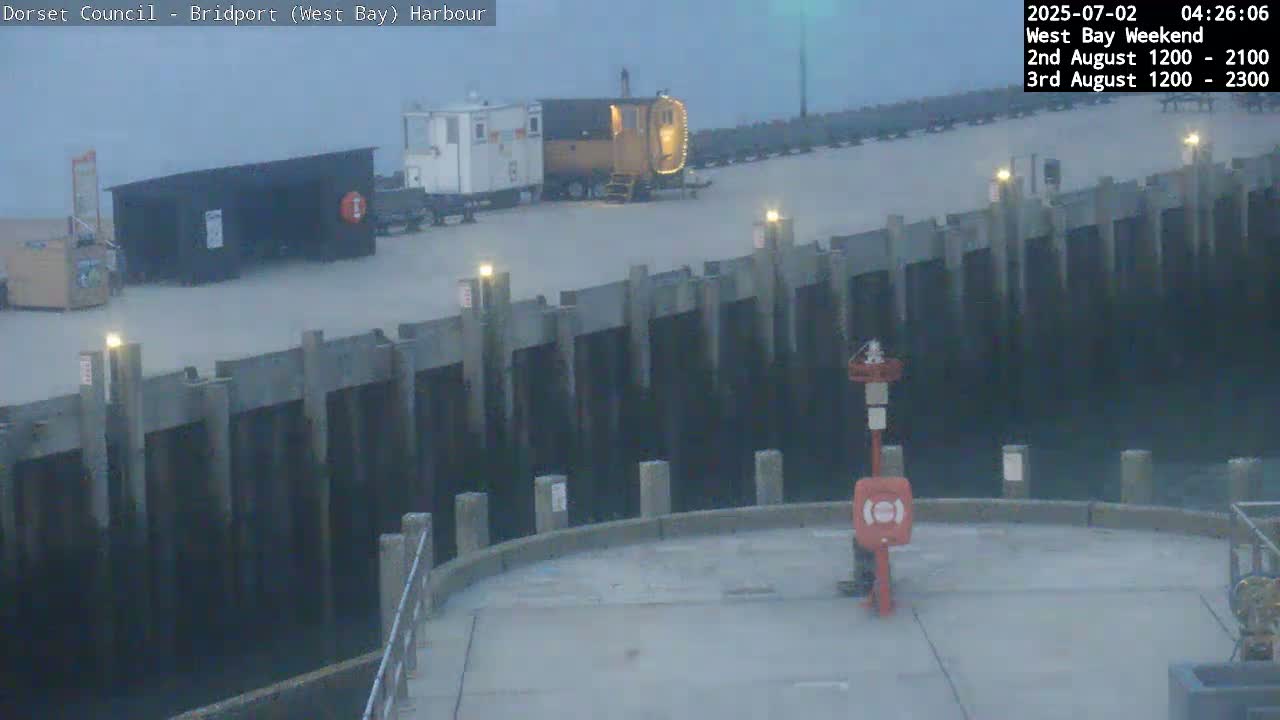Bridport Harbour (West Bay) PTZ Live Cam - Bridport, Dorset, South West, England, United Kingdom