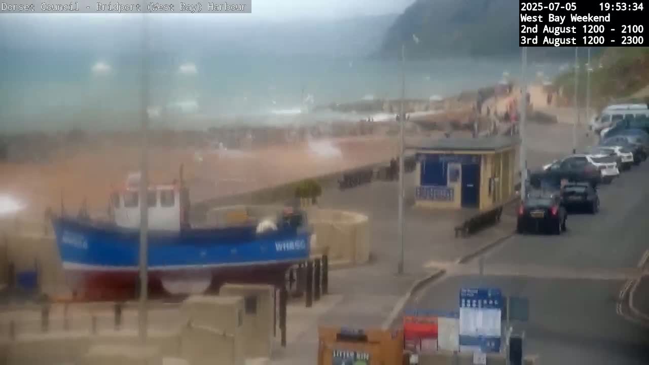 Bridport Harbour (West Bay) PTZ Live Cam - Bridport, Dorset, South West, England, United Kingdom