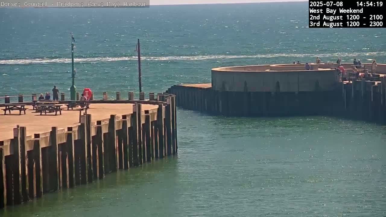 Bridport Harbour (West Bay) PTZ Live Cam - Bridport, Dorset, South West, England, United Kingdom