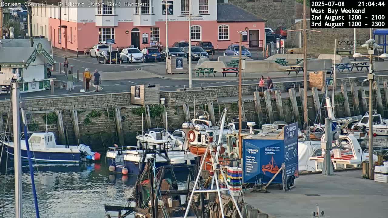 Bridport Harbour (West Bay) PTZ Live Cam - Bridport, Dorset, South West, England, United Kingdom