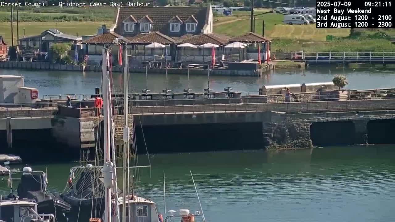 Bridport Harbour (West Bay) PTZ Live Cam - Bridport, Dorset, South West, England, United Kingdom