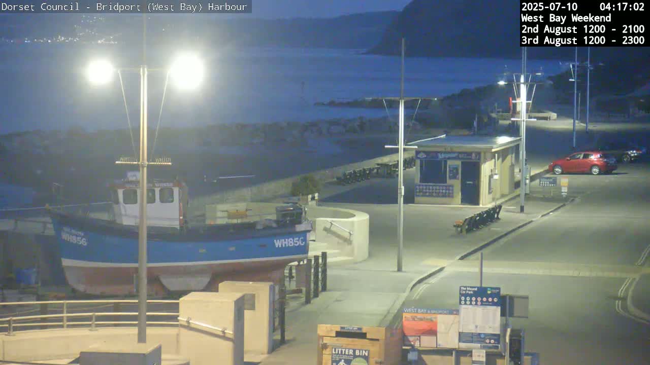 Bridport Harbour (West Bay) PTZ Live Cam - Bridport, Dorset, South West, England, United Kingdom
