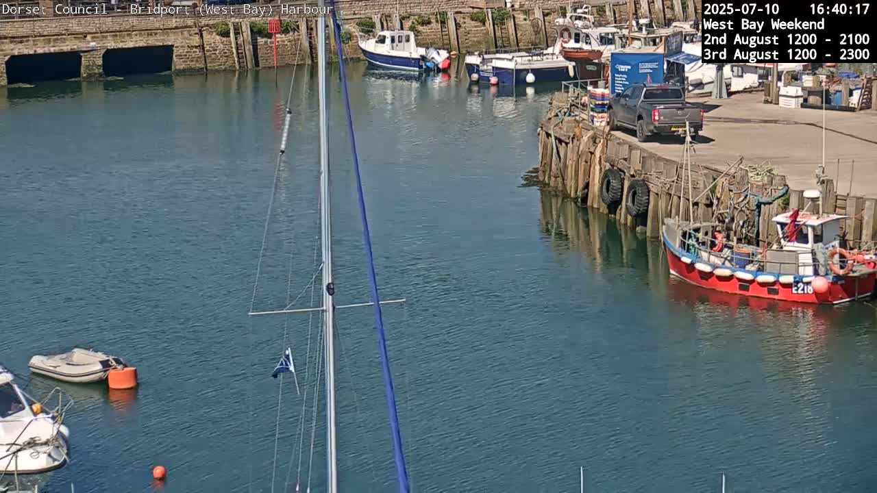 Bridport Harbour (West Bay) PTZ Live Cam - Bridport, Dorset, South West, England, United Kingdom