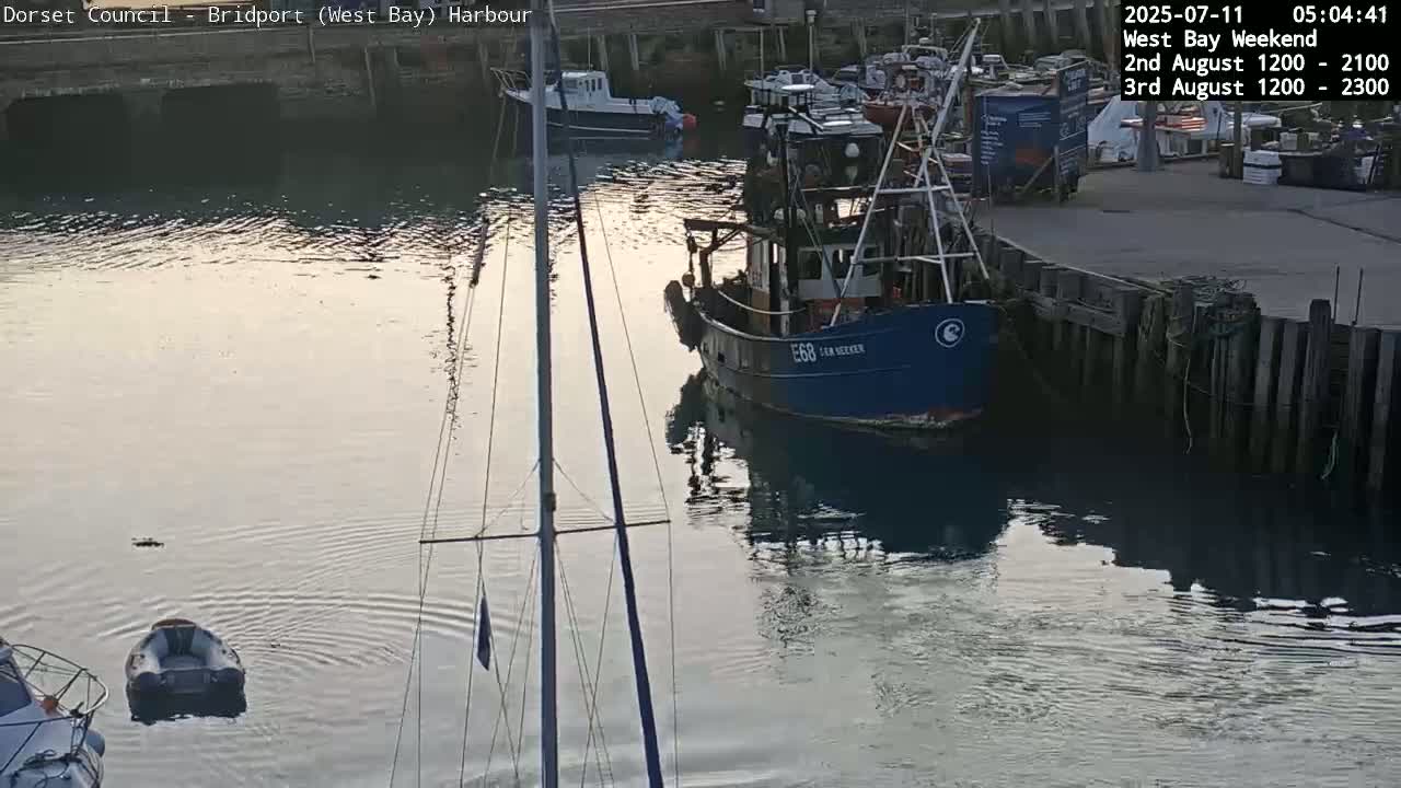 Bridport Harbour (West Bay) PTZ Live Cam - Bridport, Dorset, South West, England, United Kingdom