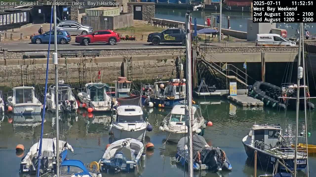 Bridport Harbour (West Bay) PTZ Live Cam - Bridport, Dorset, South West, England, United Kingdom