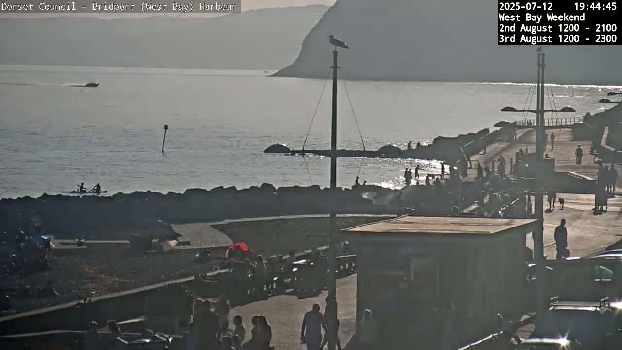 Bridport Harbour (West Bay) PTZ Live Cam - Bridport, Dorset, South West, England, United Kingdom