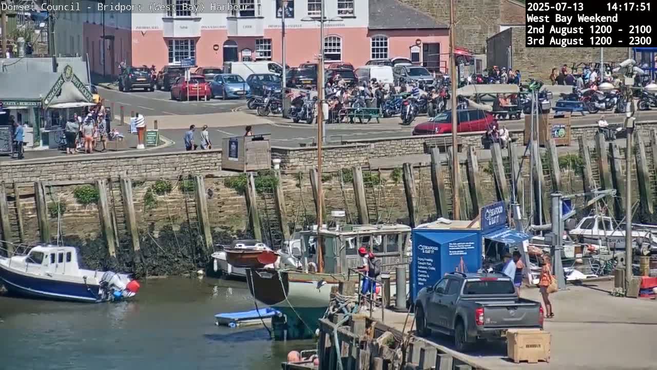 Bridport Harbour (West Bay) PTZ Live Cam - Bridport, Dorset, South West, England, United Kingdom