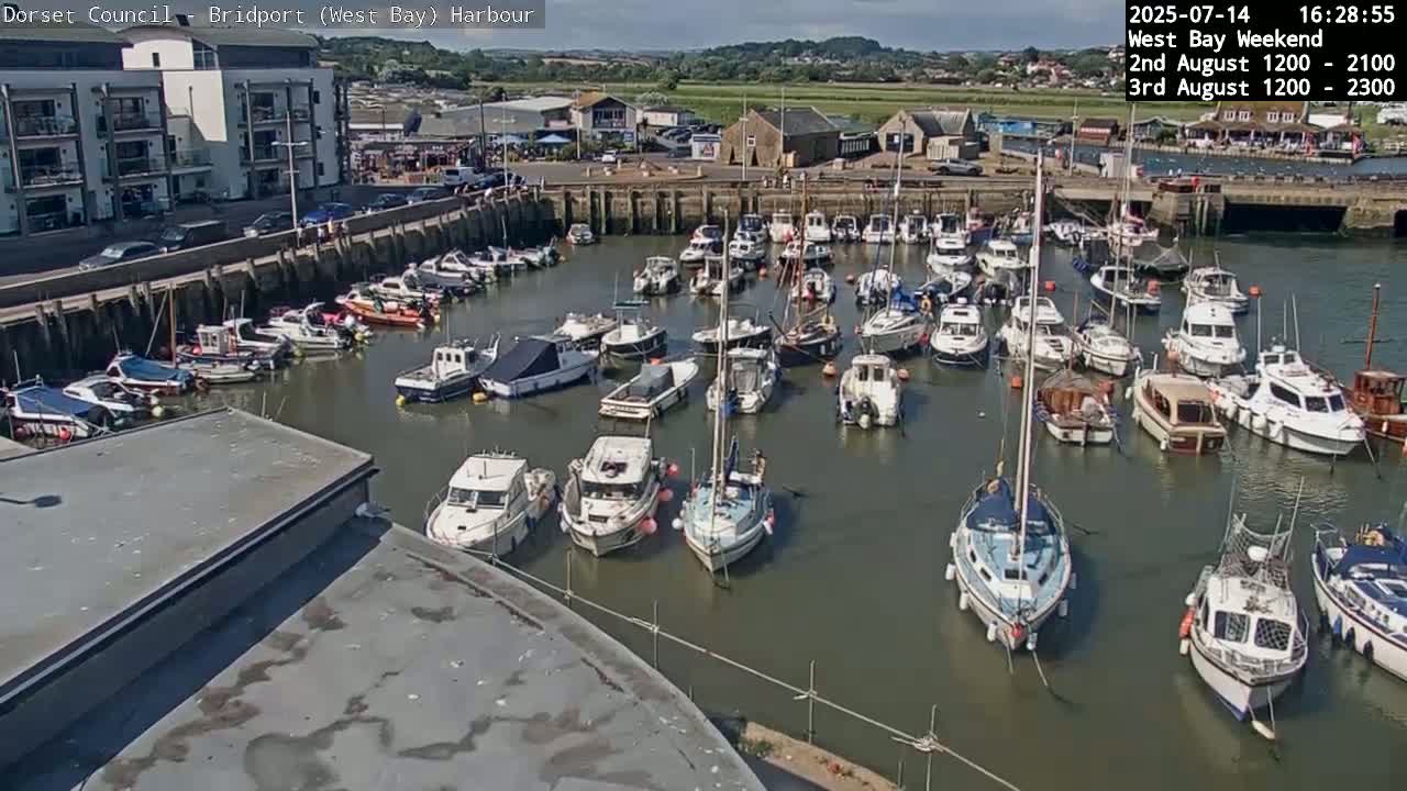 Bridport Harbour (West Bay) PTZ Live Cam - Bridport, Dorset, South West, England, United Kingdom