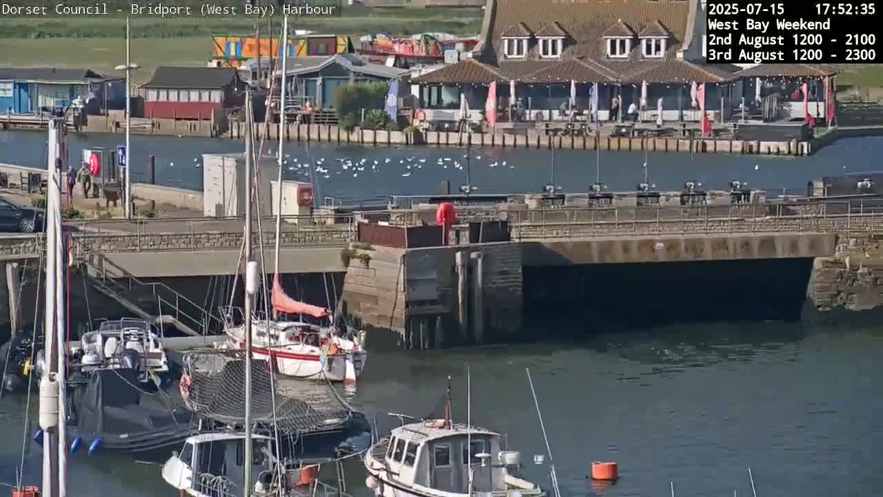 Bridport Harbour (West Bay) PTZ Live Cam - Bridport, Dorset, South West, England, United Kingdom