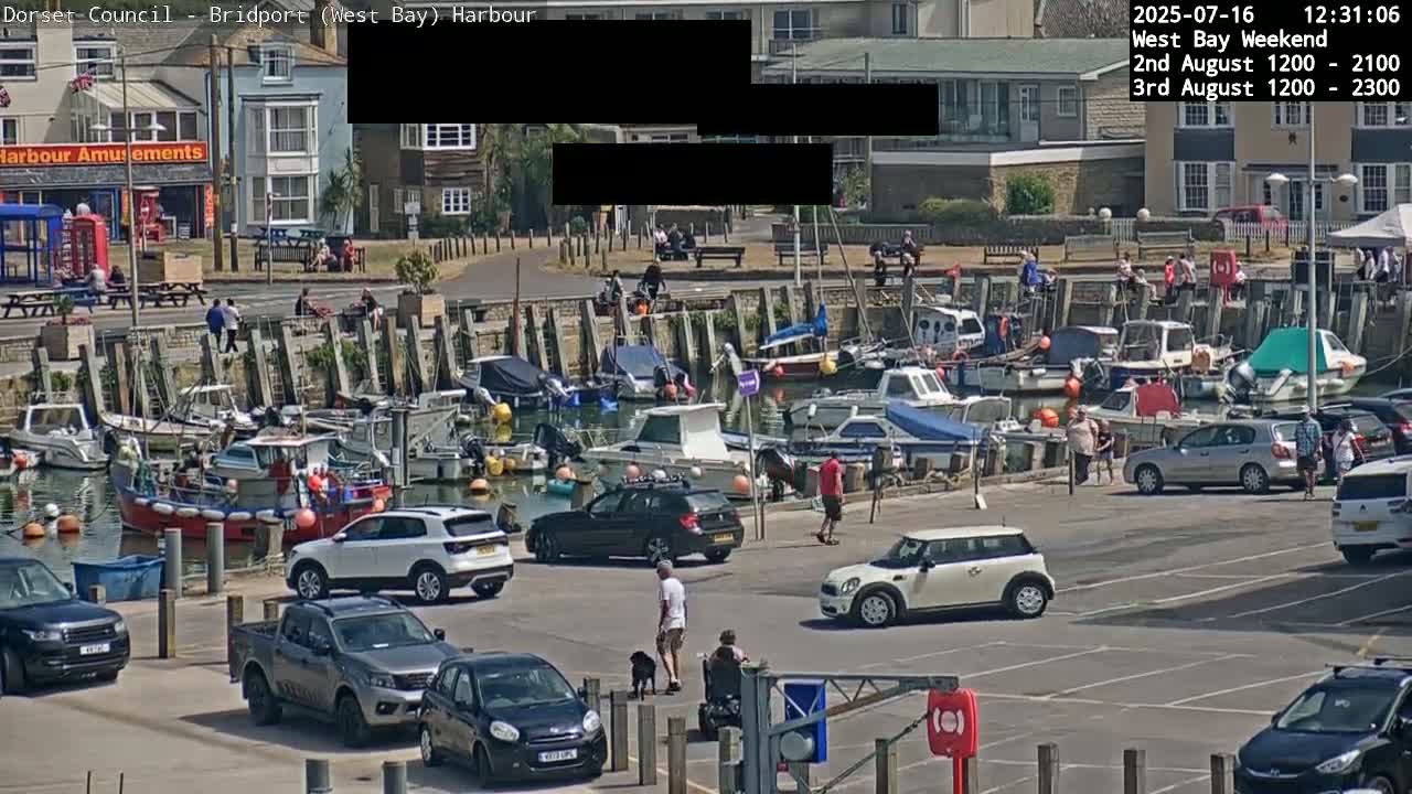 Bridport Harbour (West Bay) PTZ Live Cam - Bridport, Dorset, South West, England, United Kingdom
