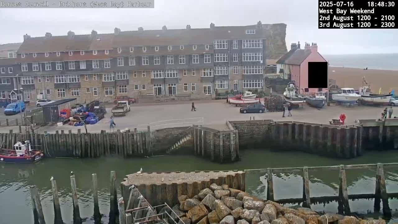 Bridport Harbour (West Bay) PTZ Live Cam - Bridport, Dorset, South West, England, United Kingdom