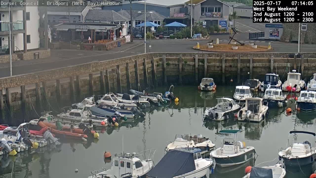 Bridport Harbour (West Bay) PTZ Live Cam - Bridport, Dorset, South West, England, United Kingdom