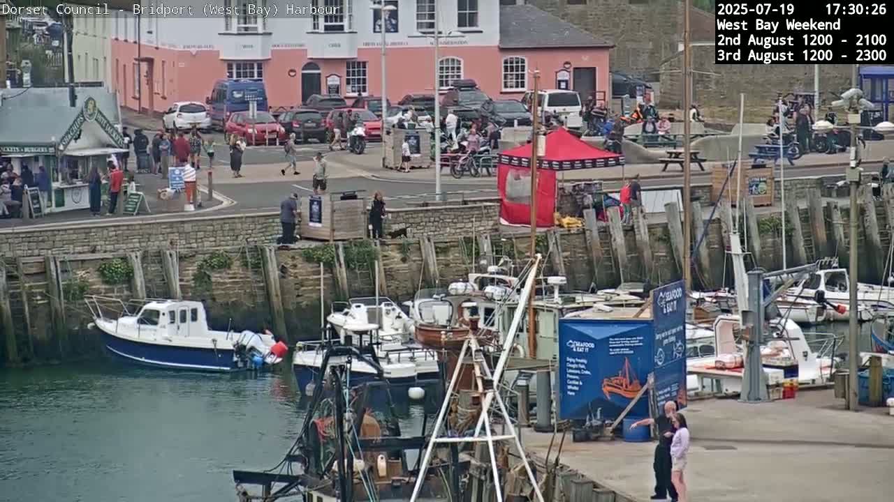 Bridport Harbour (West Bay) PTZ Live Cam - Bridport, Dorset, South West, England, United Kingdom