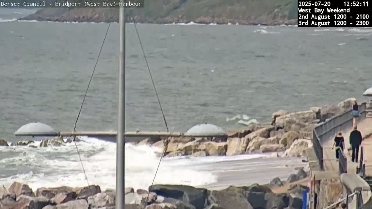 Bridport Harbour (West Bay) PTZ Live Cam - Bridport, Dorset, South West, England, United Kingdom