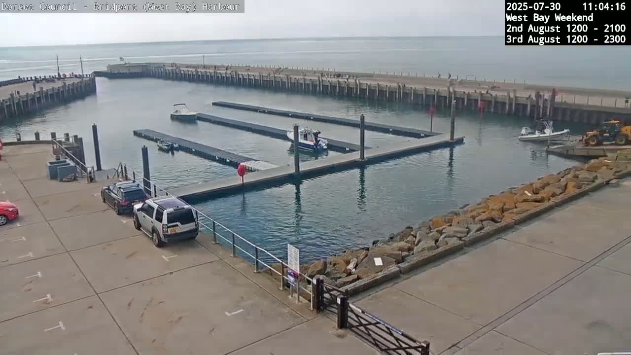 Bridport Harbour (West Bay) PTZ Live Cam - Bridport, Dorset, South West, England, United Kingdom