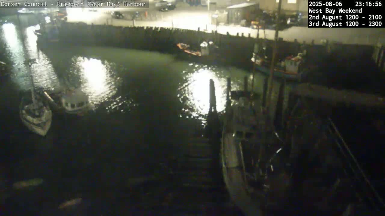 Bridport Harbour (West Bay) PTZ Live Cam - Bridport, Dorset, South West, England, United Kingdom