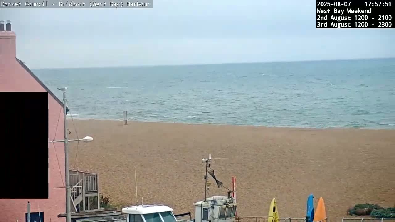 Bridport Harbour (West Bay) PTZ Live Cam - Bridport, Dorset, South West, England, United Kingdom