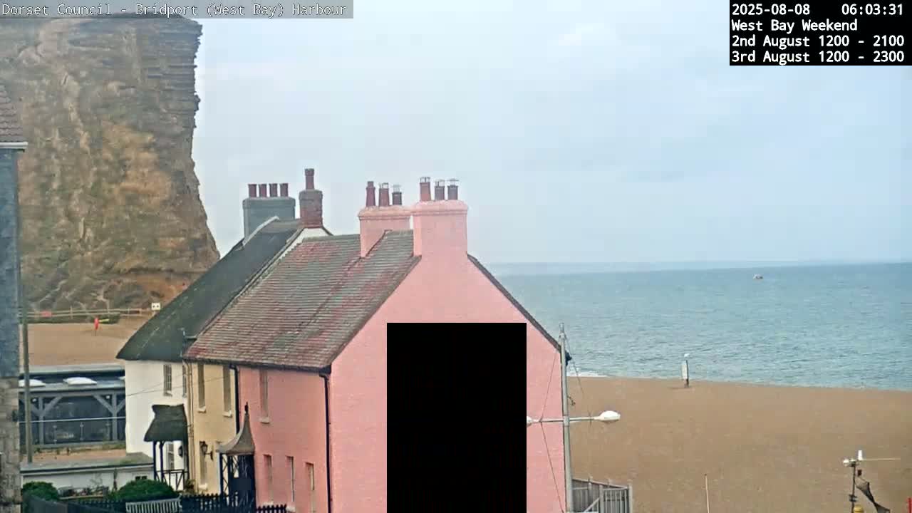 Bridport Harbour (West Bay) PTZ Live Cam - Bridport, Dorset, South West, England, United Kingdom